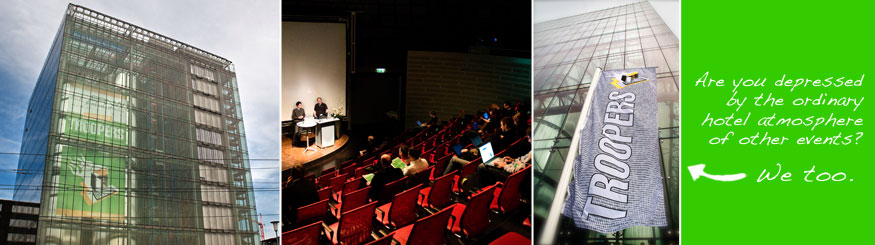 PMA is the perfect location for an event like TROOPERS. Snapshots of the Print Media Academy