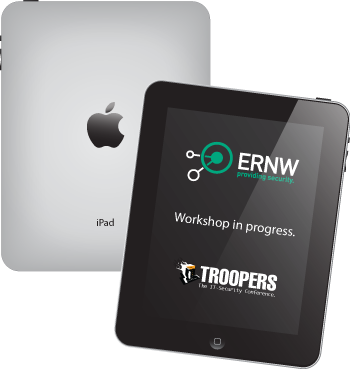 iPad with ERNW Logo